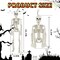 6 PCS Halloween Skeleton Decoration, 16" Small Poseable Skeleton Full Body Skeleton with Movable Joints, Plastic Skeletons for Garden Graveyard Haunted House Party Home Props Decor